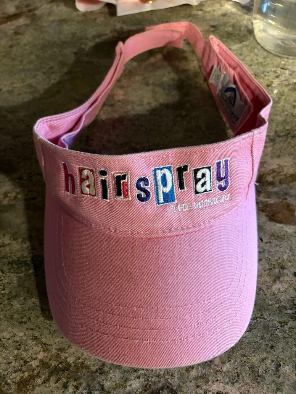 Hairspray the Musical Broadway pink visor